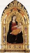 Niccolo di Pietro Gerini Madonna and Child oil